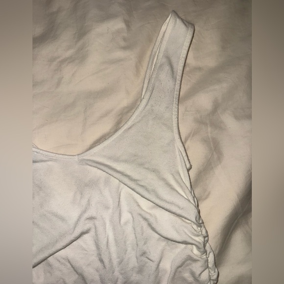 Forever 21 White Ruched Crop Top - Picture 4 of 7